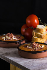 Typical andalusian salmorejo