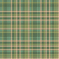Green mosaic fabric texture plaid seamless pattern