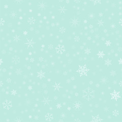 Christmas festive seamless pattern of snowflakes. For design postcards, greeting, invitation.