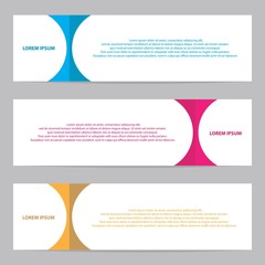 simple banner  with ribbon