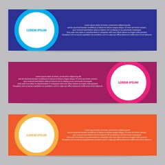 Obraz premium simple banner with circle