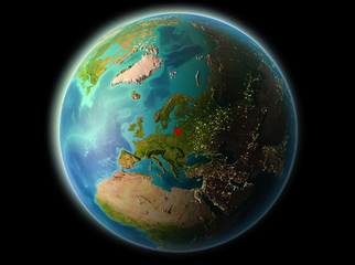 Lithuania in the evening