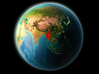 Myanmar in the evening