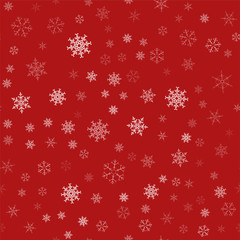 frame of snowflakes. Christmas festive background. To design posters, postcards, greeting, invitation for the new year.
