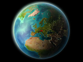 Austria in the evening