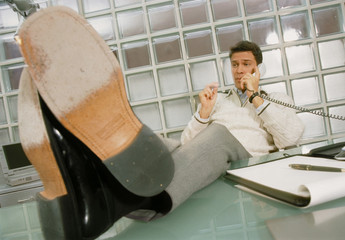 Businessman on phone