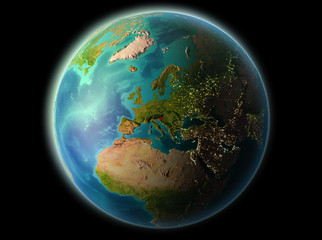 Slovenia in the evening