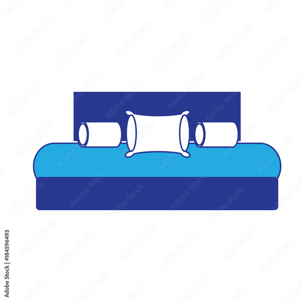 Wall mural double bed icon image