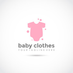 Baby Clothes Logo Design. Vector Illustrator Eps.10