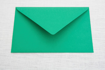 A green envelope
