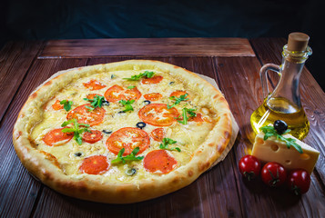 Fresh delicious pizza