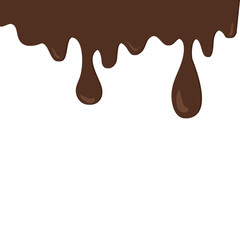 Set of chocolate drops and blots