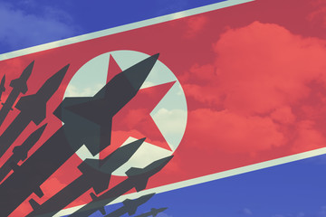 Naklejka na ściany i meble North Korea nuclear bomb