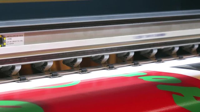 Wide format printing on self adhesive film. Plotter.