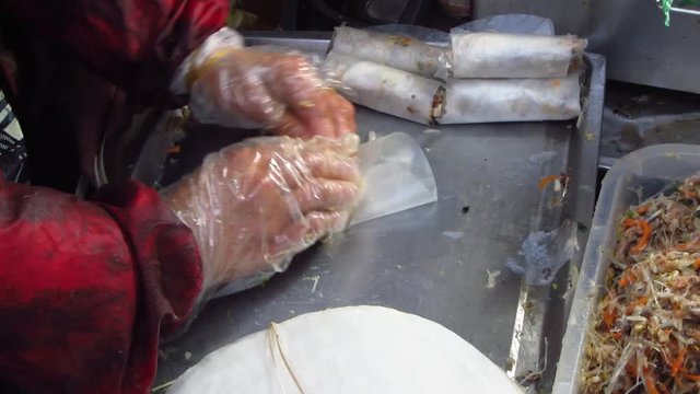 Making Authentic Vietnamese Spring Rolls