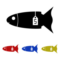 Sale of fish icon