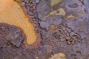 colorful rusty metallic background