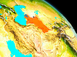 Turkmenistan on Earth