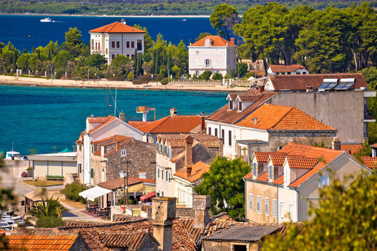Island of Zlarin waterfront and architecture view