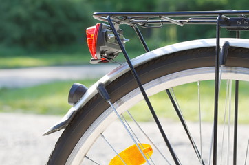 Rear Bicycle Wheel Closeup