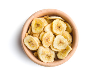 Dried banana chips.