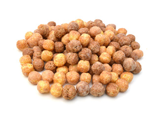 Cereal on white background