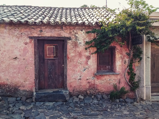 Little old house in Colonia del Sacramento, Uruguay