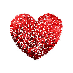 Obraz na płótnie Canvas Vector colorful illustration of red heart