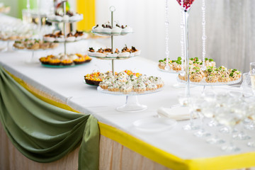 Decor on the festive table