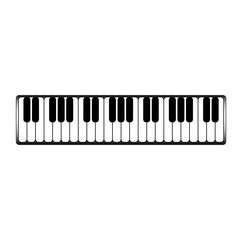 piano keyboard graphic vector