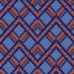 Seamless Knitted Ornamental Pattern