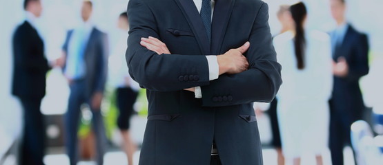 Businessman in contemporary office