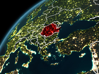 Night over Romania