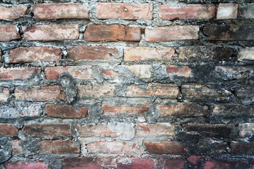 The beautiful old brick wall for background