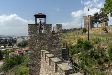 Fototapeta na wymiar Skopje fortress (Kale fortress) in the Old Town, Republic of Macedonia