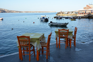Fototapeta premium Cafe By the Sea