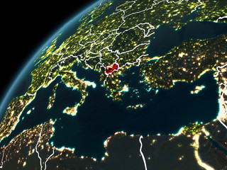 Night over Macedonia