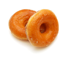 sugary donut isolated on a white background