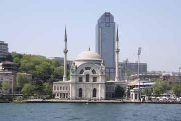 Fototapeta na wymiar La mosquée blanche - Istanbul - Turquie