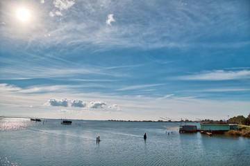 fishing huts