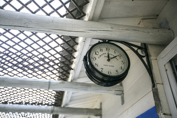 Train station vintage clock