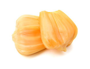 Jackfruit on white background