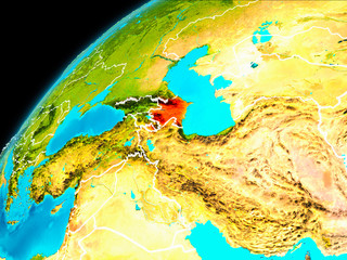 Azerbaijan from space