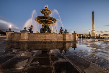 Fototapeta na wymiar The Square of Place de la Concorde in Paris