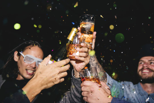 People celebrating in a party