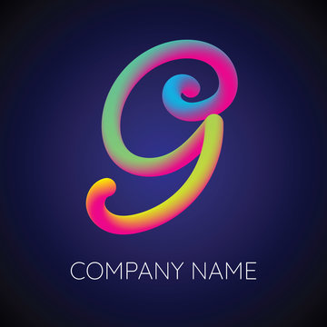 G Letter Logo Icon Blending color