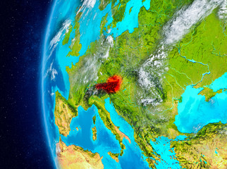 Austria on Earth from space