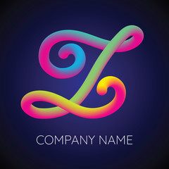 Z Letter Logo Icon Blending color