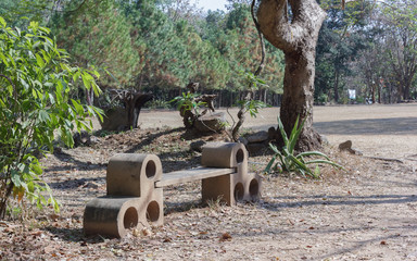 Bench in the park.