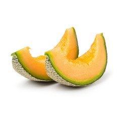 Cantaloupe melon isolated on a white background